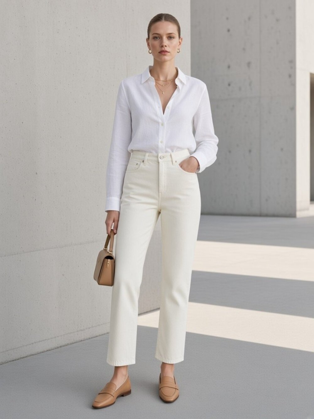Apiece Apart Camilla Jean Ecru 29 NWT Ultra High Rise Kick Flare Organic Cotton